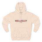 Wellesley Fleece Hoodie, Casual Sweatshirt, Cozy Layering Piece, Perfect Gift for All Occasions, Stylish Streetwear