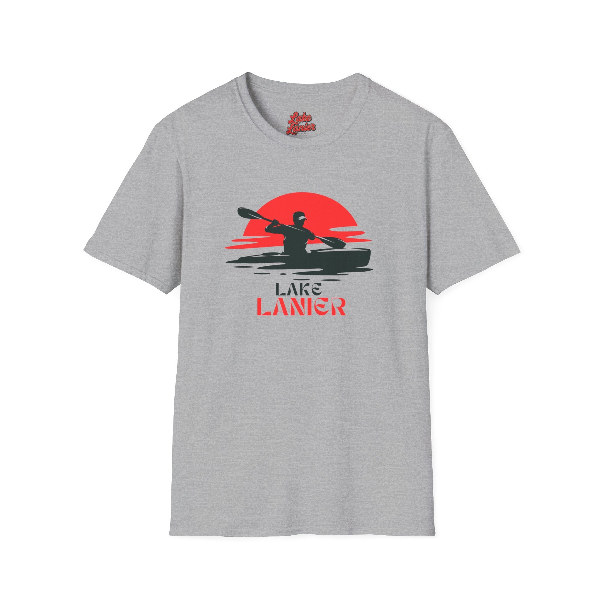 Lake Lanier Unisex Softstyle T-Shirt, Kayaking Shirt, Outdoor Adventure Tee, Lake Life Apparel, Father's Day Gift, Summer Wear