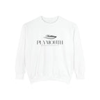 Plymouth Chill Vibes Sweatshirt - Unisex Garment-Dyed Style, Perfect for Lounging