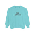 Plymouth Chill Vibes Sweatshirt - Unisex Garment-Dyed Style, Perfect for Lounging