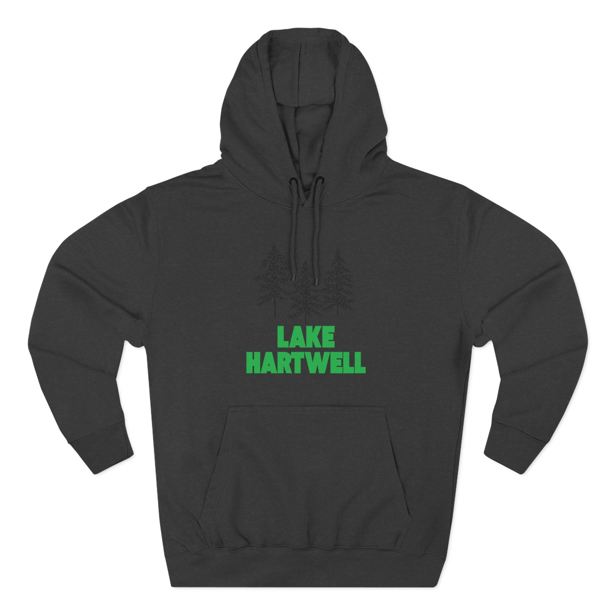 Lake Hartwell Fleece Hoodie, Cozy Sweatshirt, Outdoor Adventure Wear, Unique Gift for Lake Lovers, Perfect for Fall and Winter