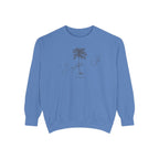 Everglades City Chill Vibes Sweatshirt - Unisex Garment-Dyed Style, Perfect for Lounging