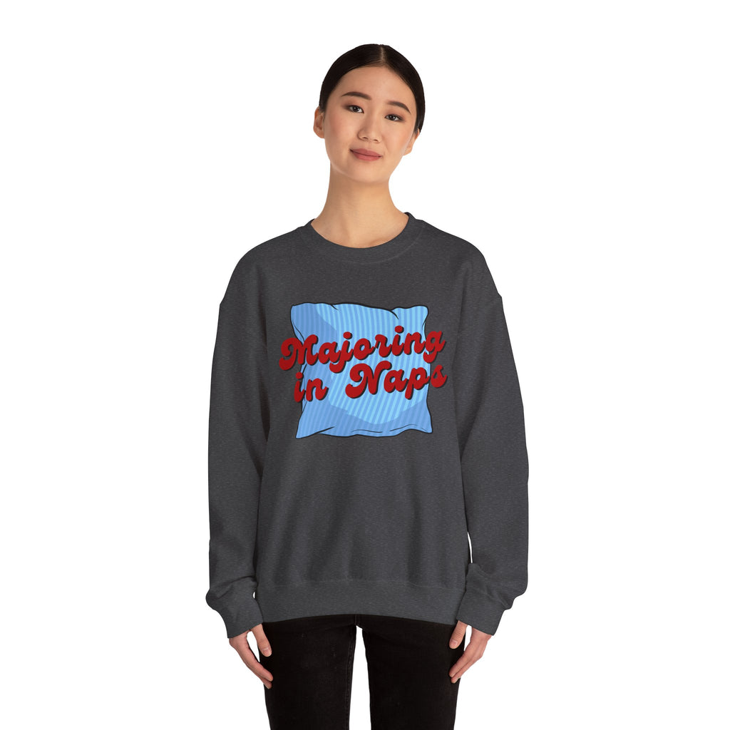 Nap Lover Sweatshirt | Major in Naps Crewneck | Unisex Gift for Nap Lovers | Comfy Apparel for Relaxation | Perfect for Holidays