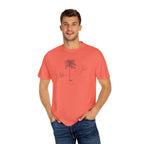 Belleair Shore Chill Vibes Palm Tree Tee - Unisex Garment-Dyed T-shirt for Beach Lovers, Summer Outings, Casual Wear, Gifts for Him/Her
