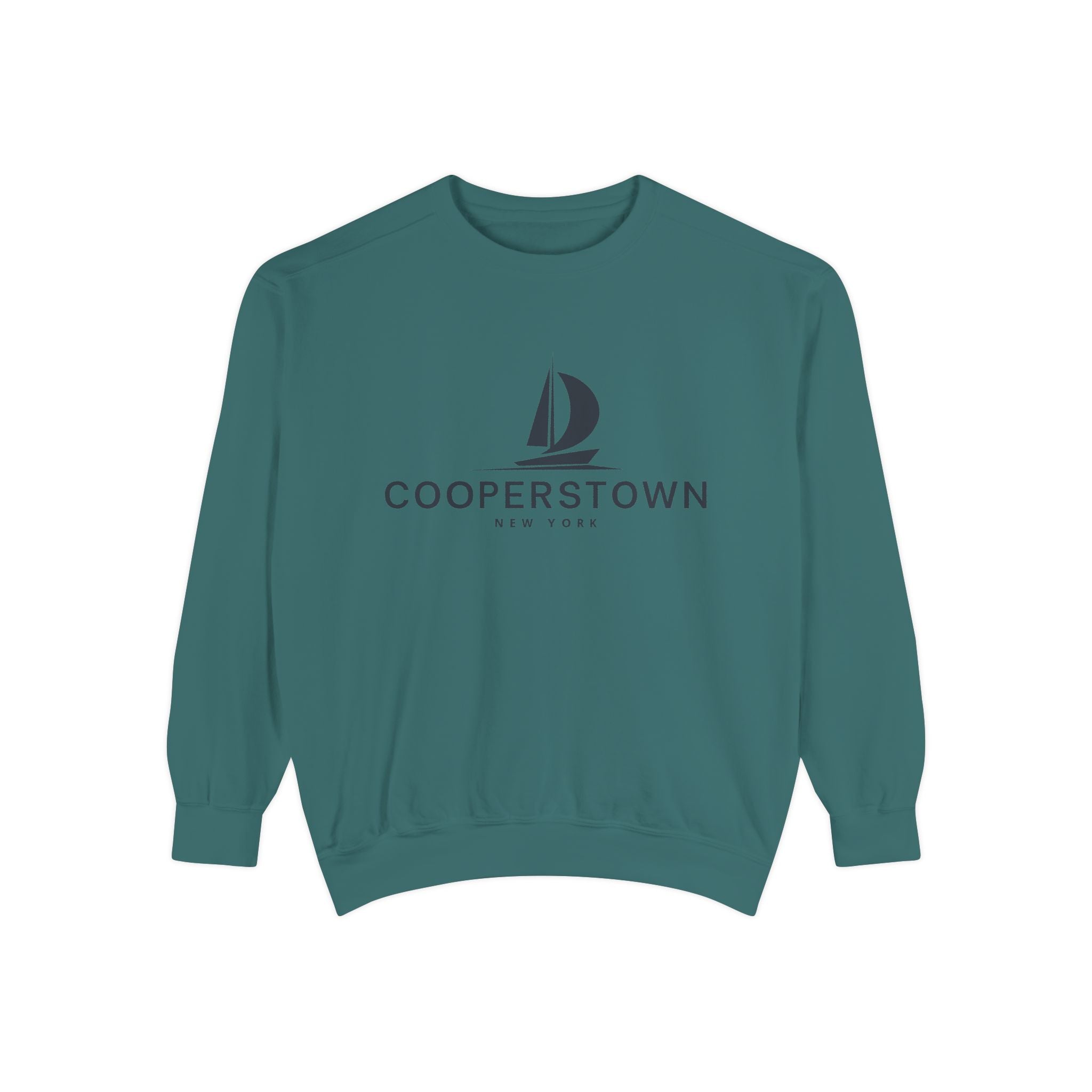 Cooperstown Vibes Unisex Sweatshirt | Garment-Dyed Comfort, Perfect for Casual Outings, Travel, Gifts, Autumn Days