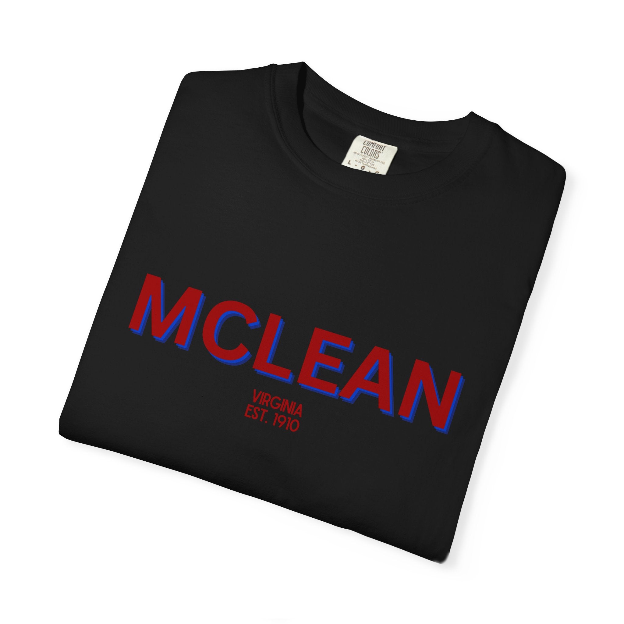 McLean Garment-Dyed Unisex T-Shirt, Casual Tee, Vintage Style Shirt, Everyday Wear, Birthday Gift, Unique Apparel