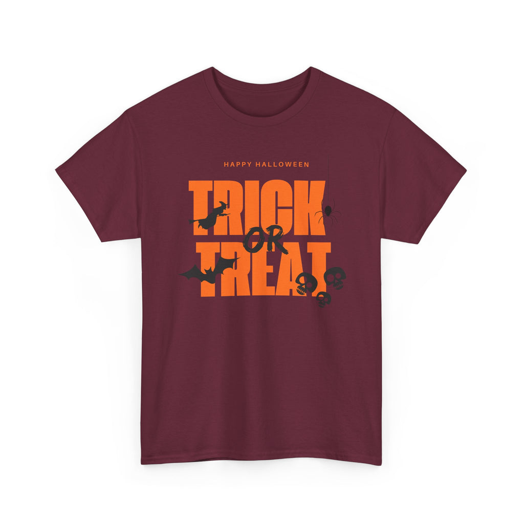 Halloween Unisex Tee, Funny Trick or Treat Shirt, Spooky Halloween Apparel, Unisex Cotton T-Shirt, Halloween Costume Top