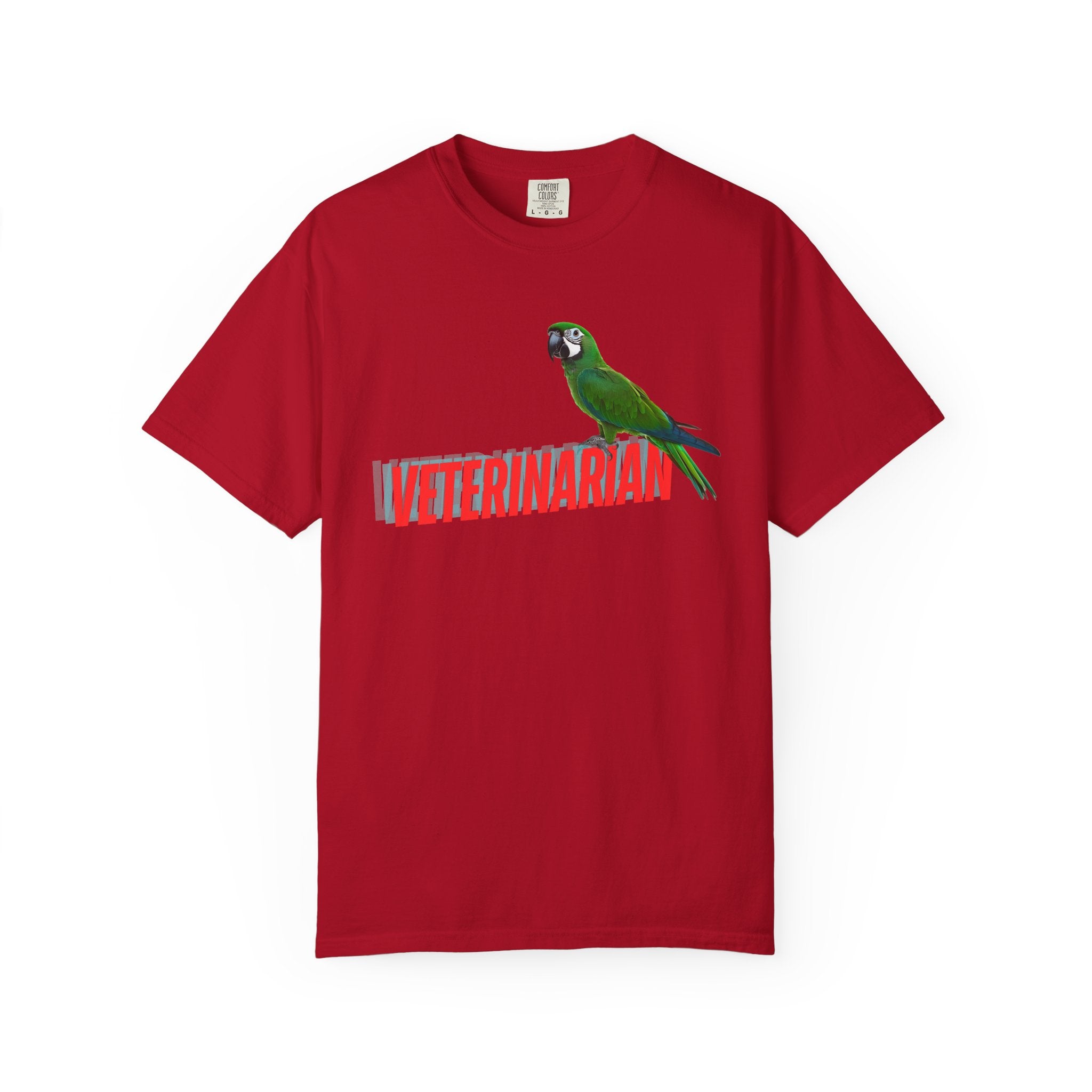 Veterinarian T-Shirt - Cute Parrot Graphic Tee for Animal Lovers, Gifts for Vet Students, Pet Owners, Animal Day Celebration