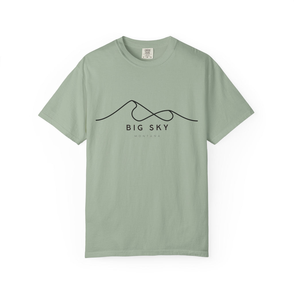 Big Sky Chill Vibes Tee - Unisex Garment-Dyed T-shirt for Autumn Lovers, Casual Wear, Gifts for Him/Her
