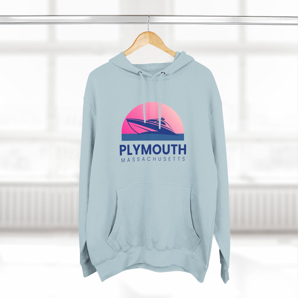Plymouth Vibes Hoodie with Design, Perfect for Autumn Lovers, Comfortable and Stylish, Great Gift for Vacations