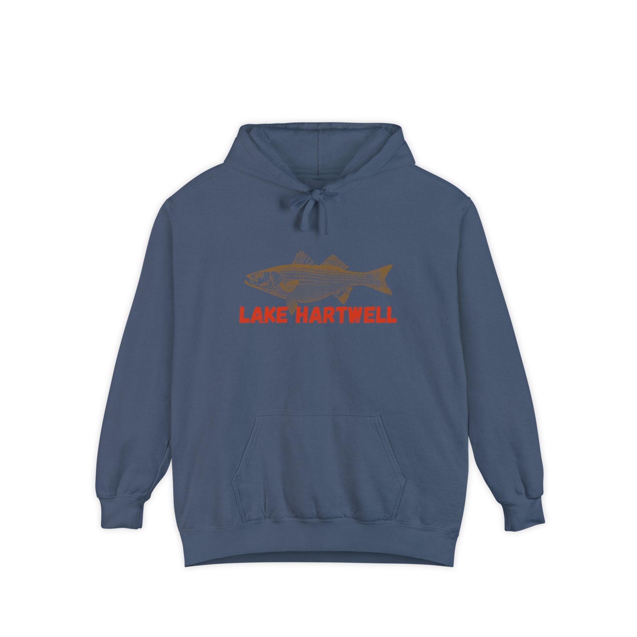 Lake Hartwell Fish Hoodie, Casual Pullover, Unisex Sweatshirt, Outdoor Apparel, Gift for Fishermen, Lake Lover Hoodie