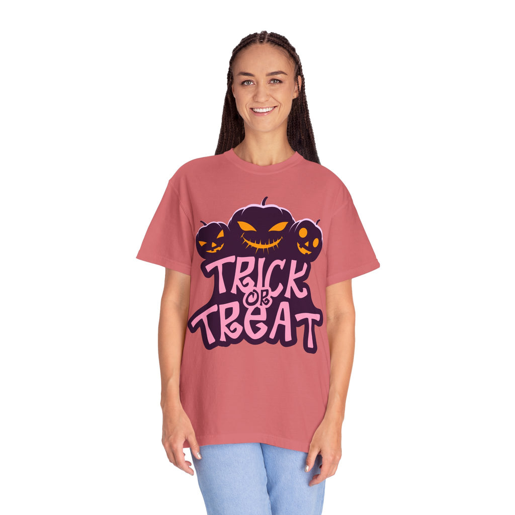 Halloween Trick or Treat T-Shirt, Unisex Halloween Tee, Spooky Autumn Shirt, Fun Costume Top, Trick or Treat Apparel