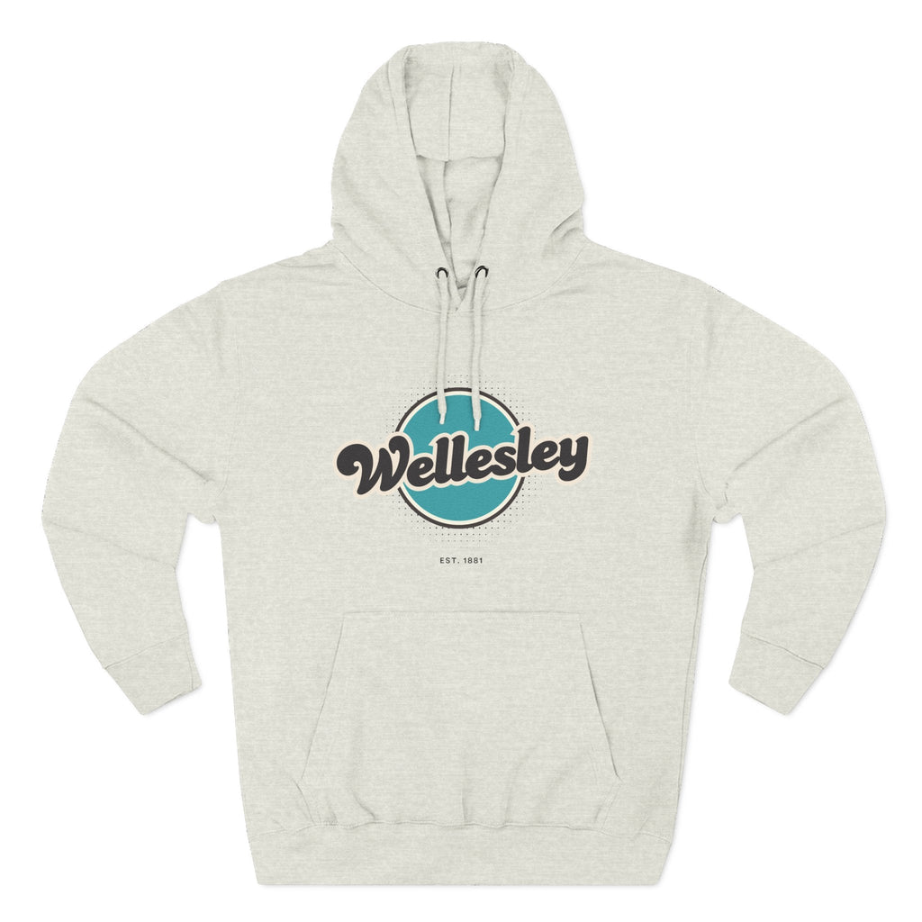 Wellesley Retro Vibe Hoodie for Casual Days, Streetwear, Unisex Gift, Cozy Layering Apparel