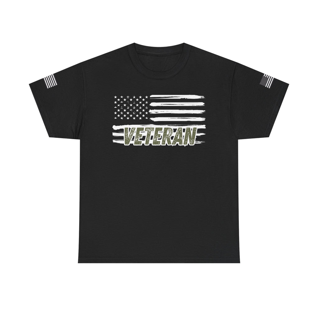 Patriotic Veteran Tee, USA Flag Shirt, Military Appreciation Gift, Unisex Casual Wear, Freedom Tee for Veterans