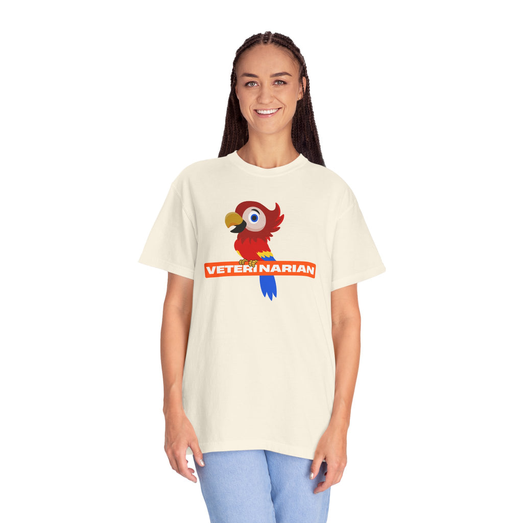 Veterinarian Parrot T-Shirt | Cute Animal Lover Shirt, Unisex Teen Gift, Animal Care Apparel, Funny Pet Shirt, Veterinary Gifts