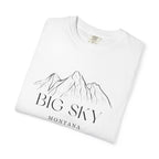Big Sky - Unisex Garment-Dyed T-shirt, Casual Outfit, Gift for Nature Lovers, Vacation Essentials
