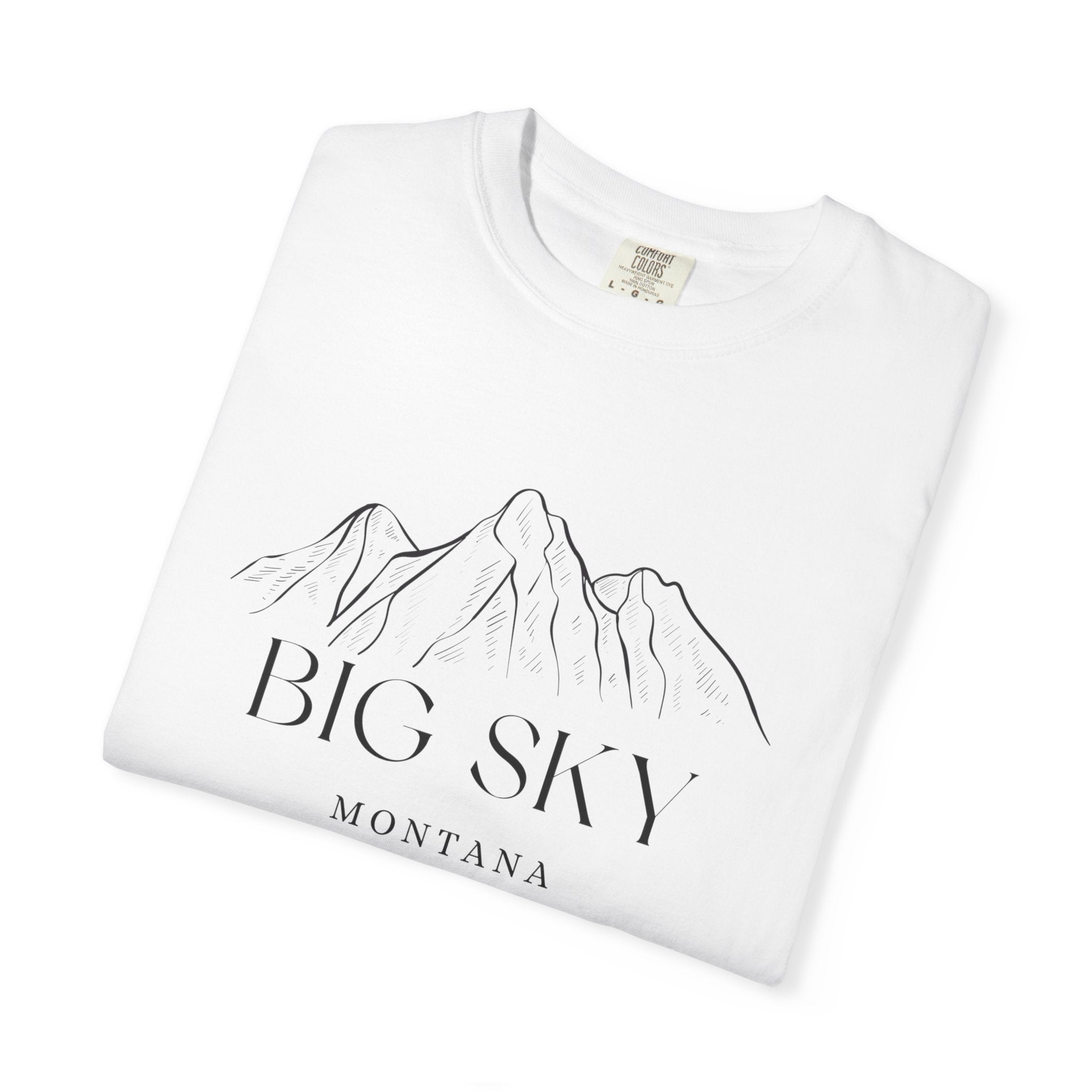 Big Sky - Unisex Garment-Dyed T-shirt, Casual Outfit, Gift for Nature Lovers, Vacation Essentials