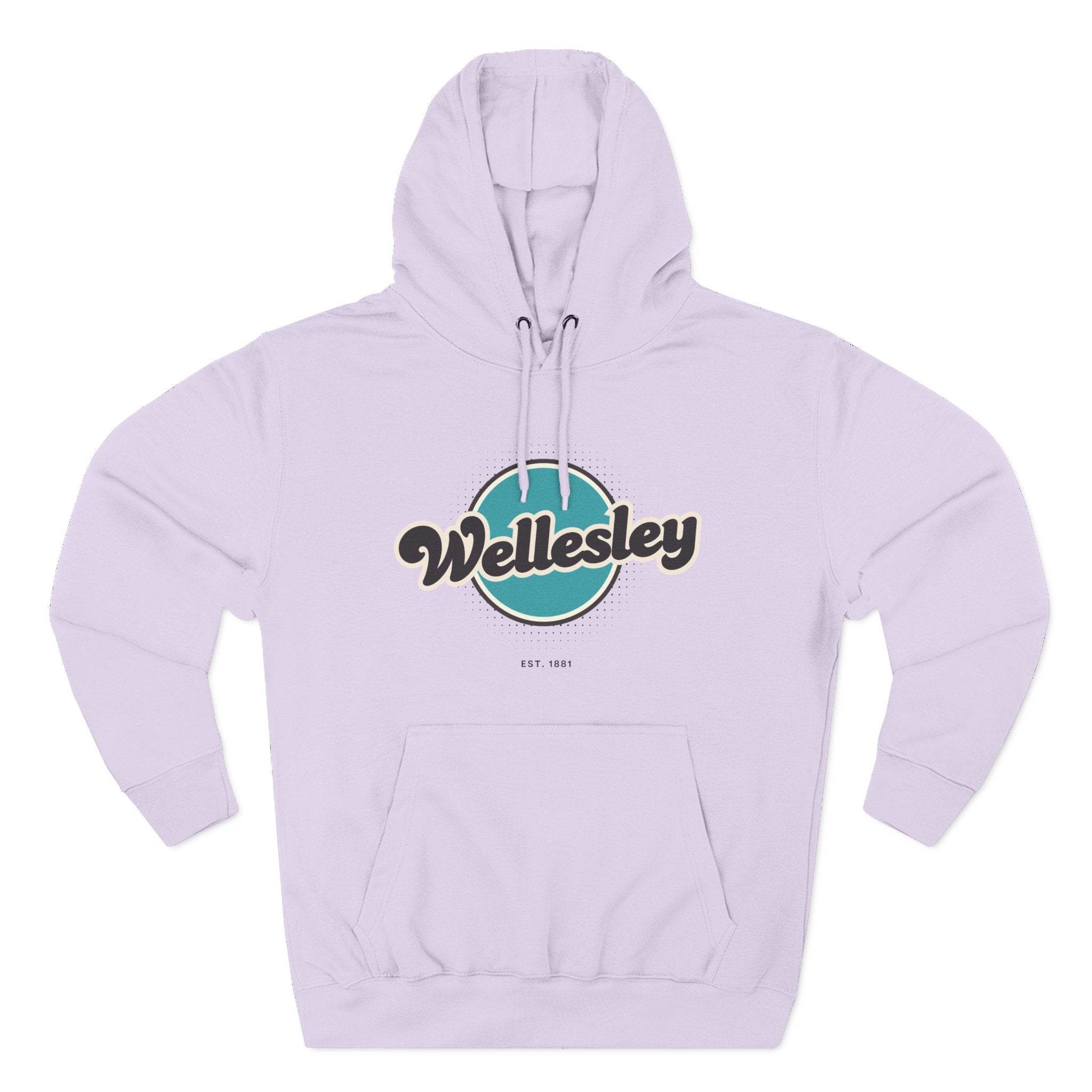 Wellesley Retro Vibe Hoodie for Casual Days, Streetwear, Unisex Gift, Cozy Layering Apparel