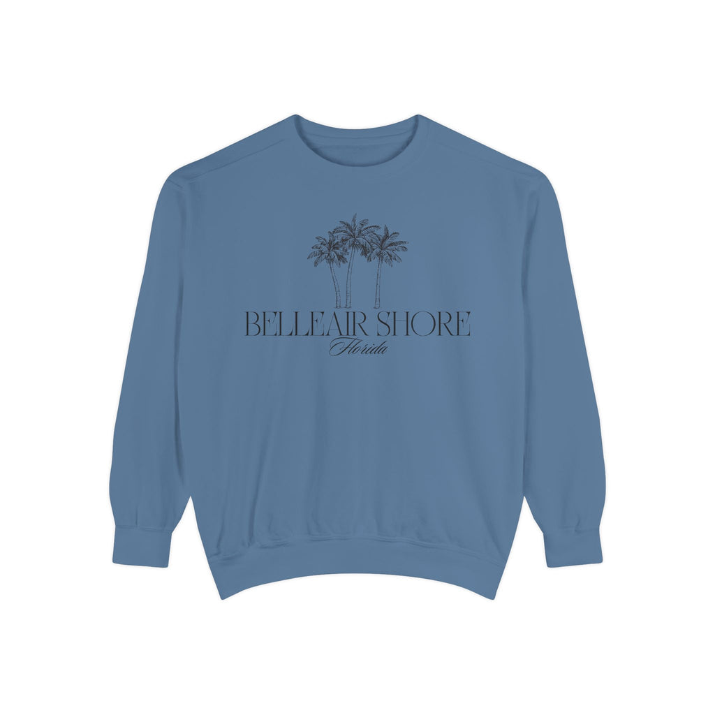 Belleair Shore Beach Vibes Unisex Sweatshirt | Garment-Dyed Comfort, Perfect for Casual Outings, Travel, Gifts, Summer Days, Bellear Shore