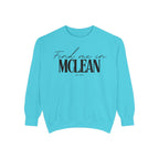 McLean Cozy Sweatshirt, Unisex Garment-Dyed Crew, Casual Wear, Gift for Friends, Fall Fashion, Lounge Style