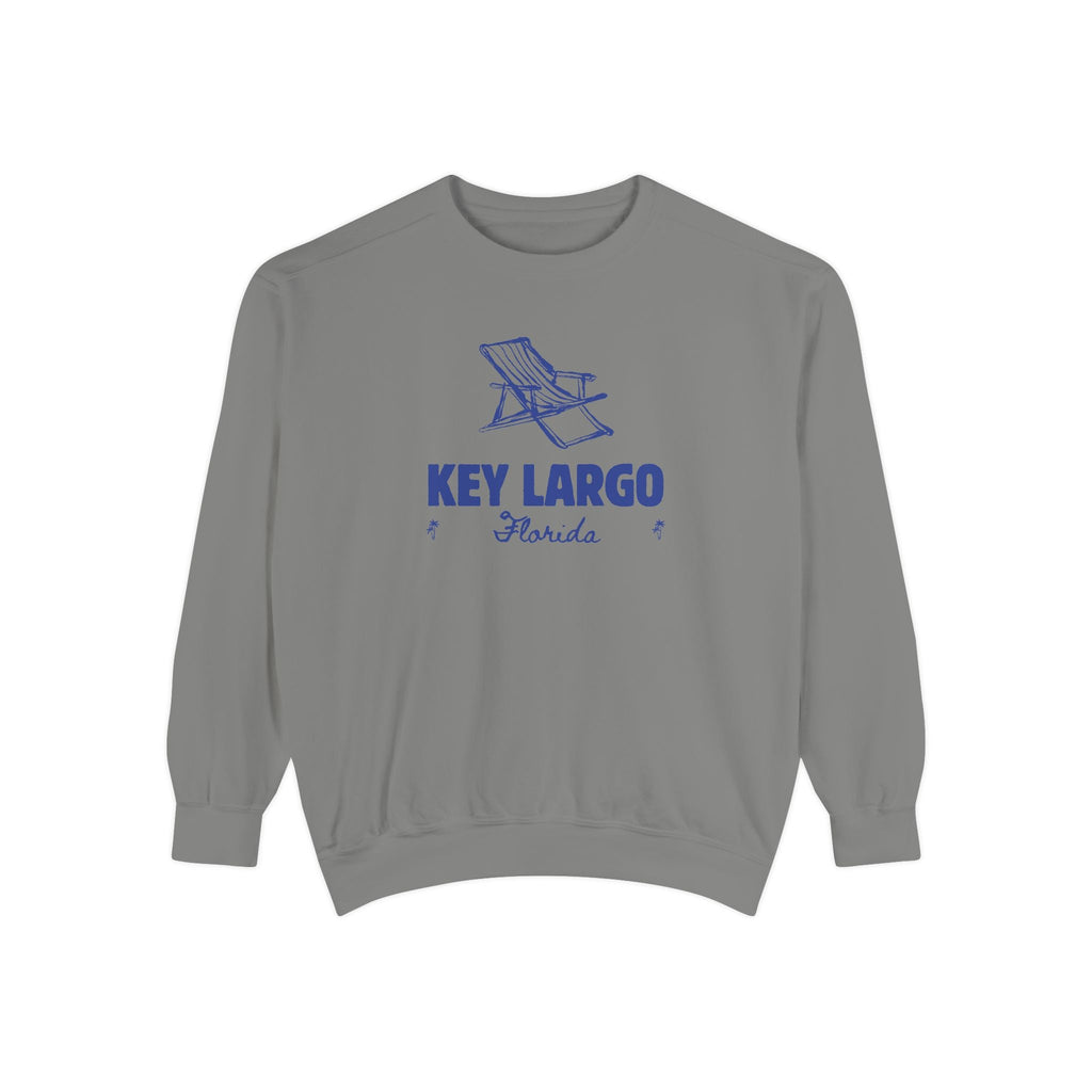Key Largo Vibes Unisex Sweatshirt | Garment-Dyed Comfort, Perfect for Casual Outings, Travel, Gifts, Autumn Days