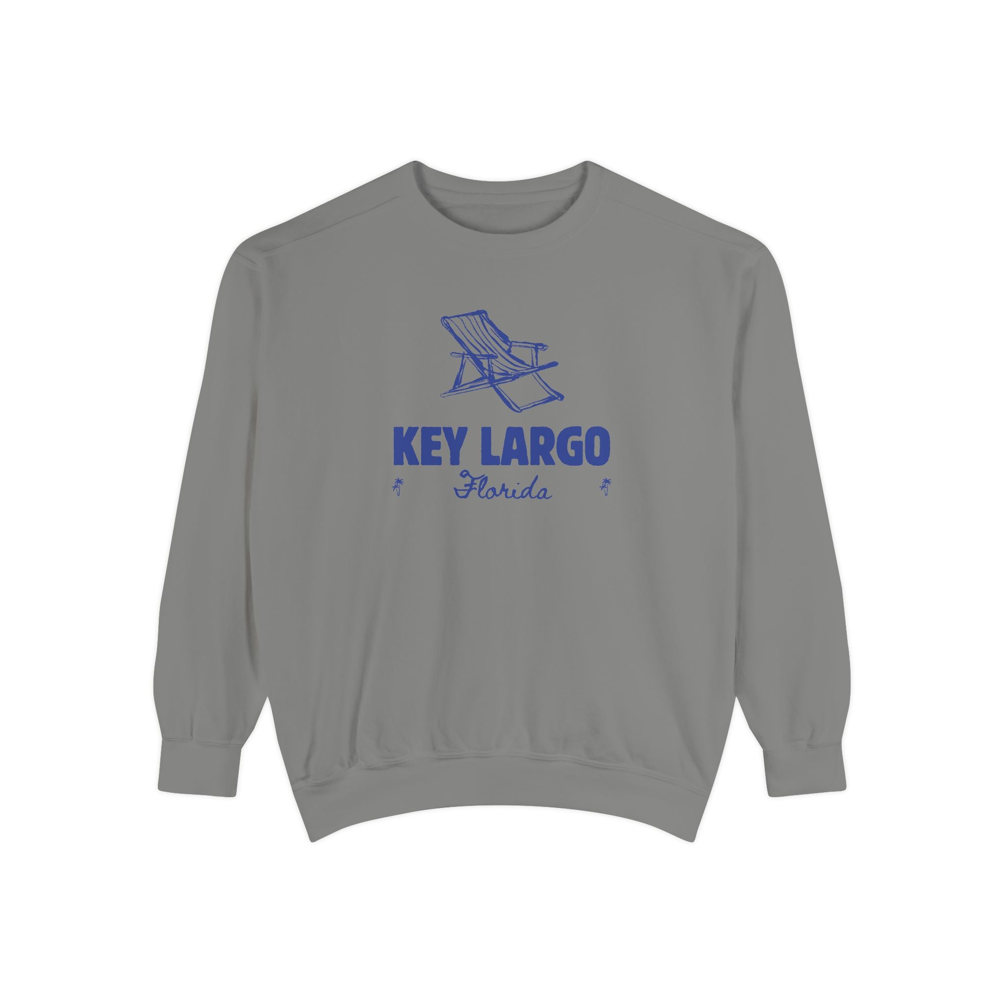 Key Largo Vibes Unisex Sweatshirt | Garment-Dyed Comfort, Perfect for Casual Outings, Travel, Gifts, Autumn Days