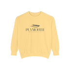 Plymouth Chill Vibes Sweatshirt - Unisex Garment-Dyed Style, Perfect for Lounging