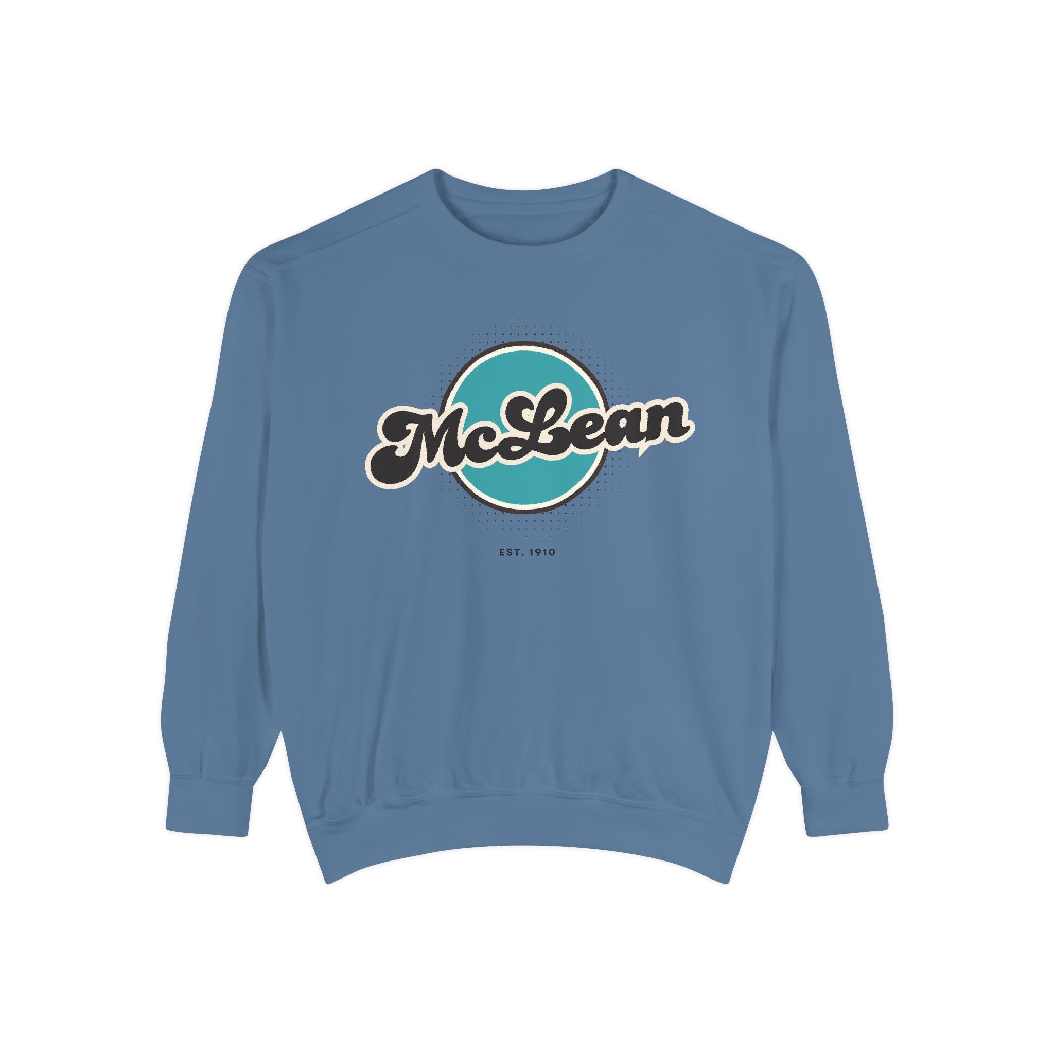 McLean Vintage Sweatshirt, Cozy Unisex Pullover, Retro Style, Perfect for Casual Outfits, Gift for Him or Her
