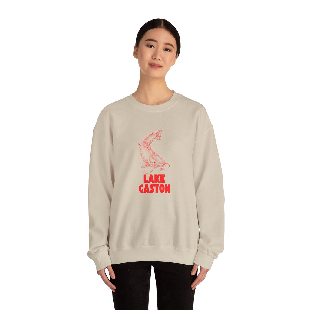 Lake Gaston Fishing Sweatshirt, Cozy Crewneck, Perfect for Outdoorsy Lovers, Casual Wear, Gift for Nature Enthusiasts, Lake Life Apparel