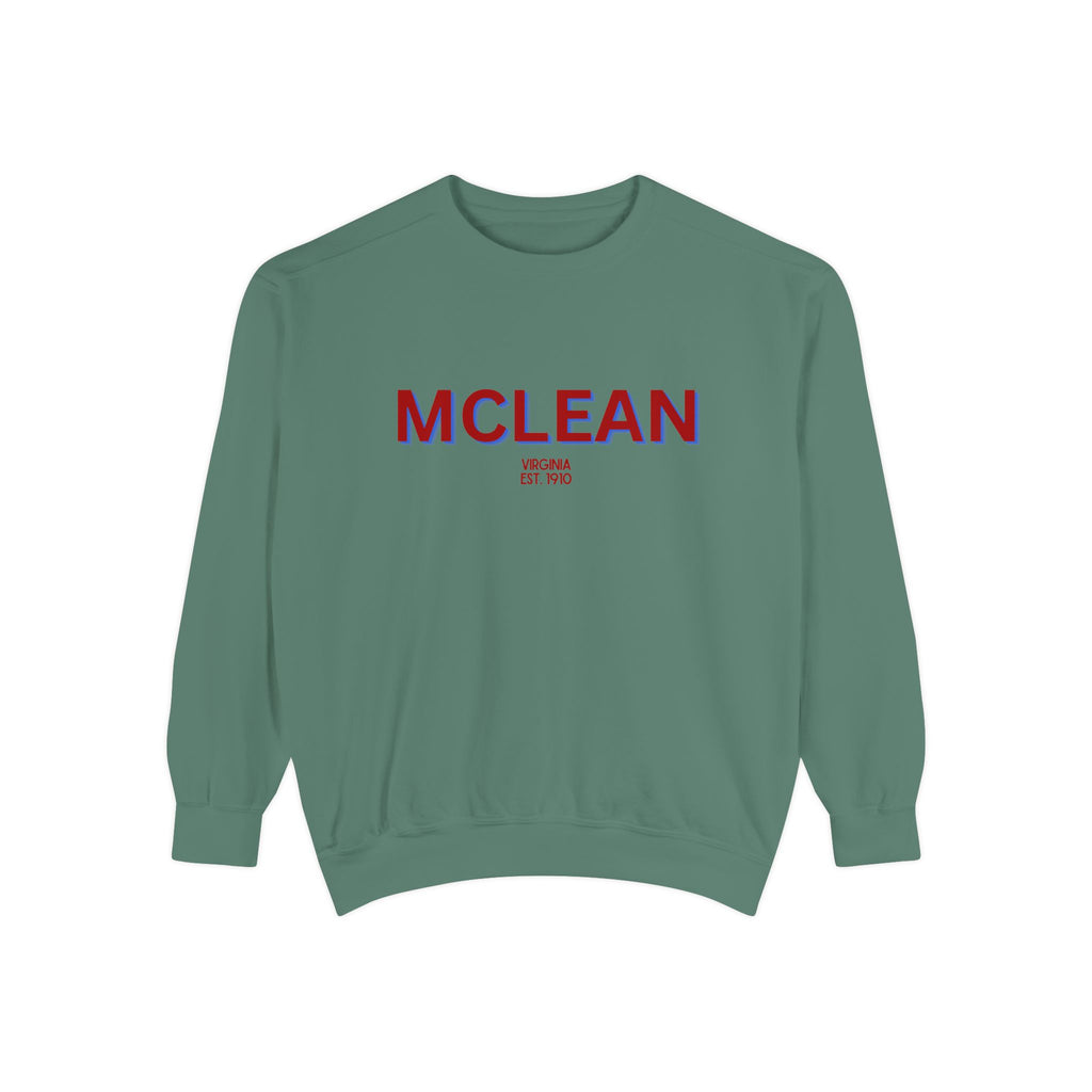 McLean Unisex Garment-Dyed Sweatshirt | Cozy Fashion, Perfect for Casual Outings, Gifts, Fall & Winter Style, Everyday Comfort