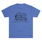 Lake Ouachita Unisex Tri-Blend Crew Tee, Casual T-Shirt, Summer Apparel, Lake House Shirt, Gift for Friends, Travel Tee