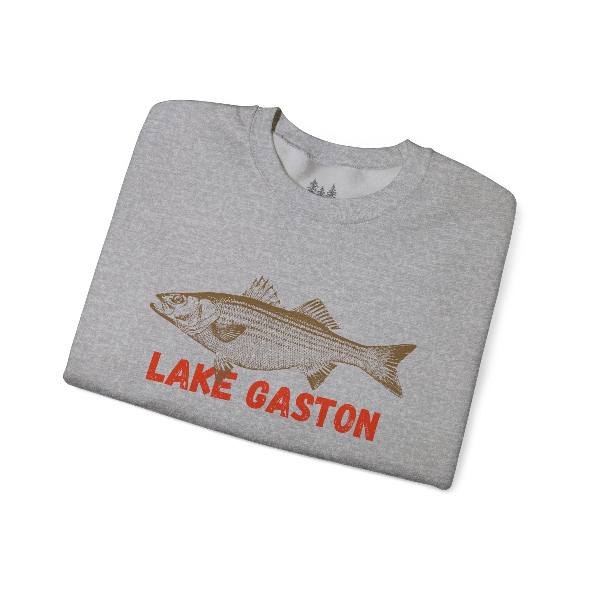 Lake Gaston Fishing Sweatshirt, Unisex Crewneck, Casual Wear, Gift for Fishermen, Outdoor Apparel, Lake House Cozy