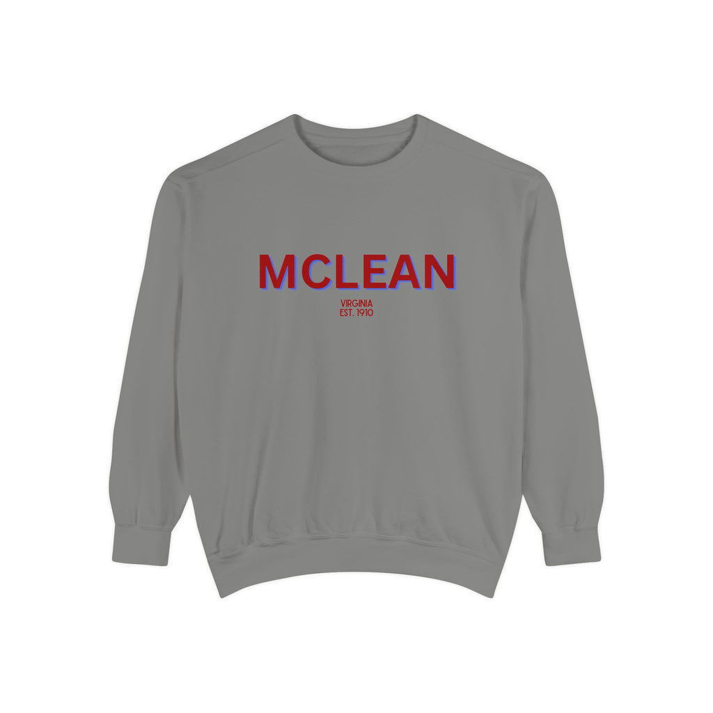 McLean Unisex Garment-Dyed Sweatshirt | Cozy Fashion, Perfect for Casual Outings, Gifts, Fall & Winter Style, Everyday Comfort