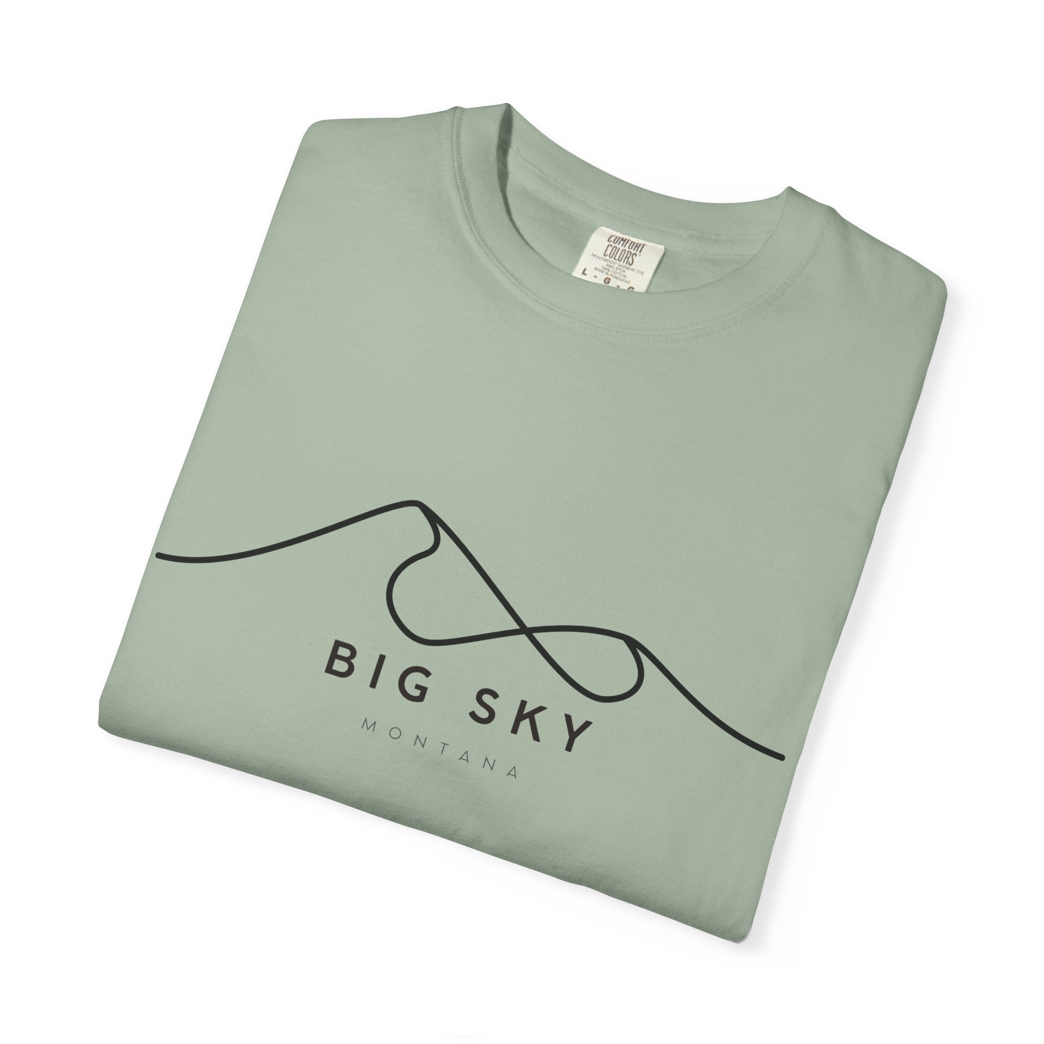 Big Sky Chill Vibes Tee - Unisex Garment-Dyed T-shirt for Autumn Lovers, Casual Wear, Gifts for Him/Her