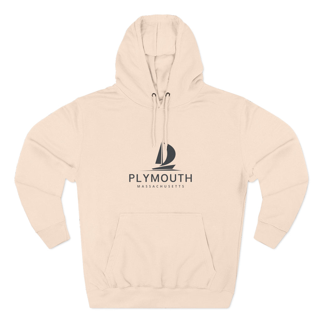 Plymouth Inspired Fleece Hoodie, Casual Wear, Relaxation, Gift for Autumn Lovers, Travel Essential