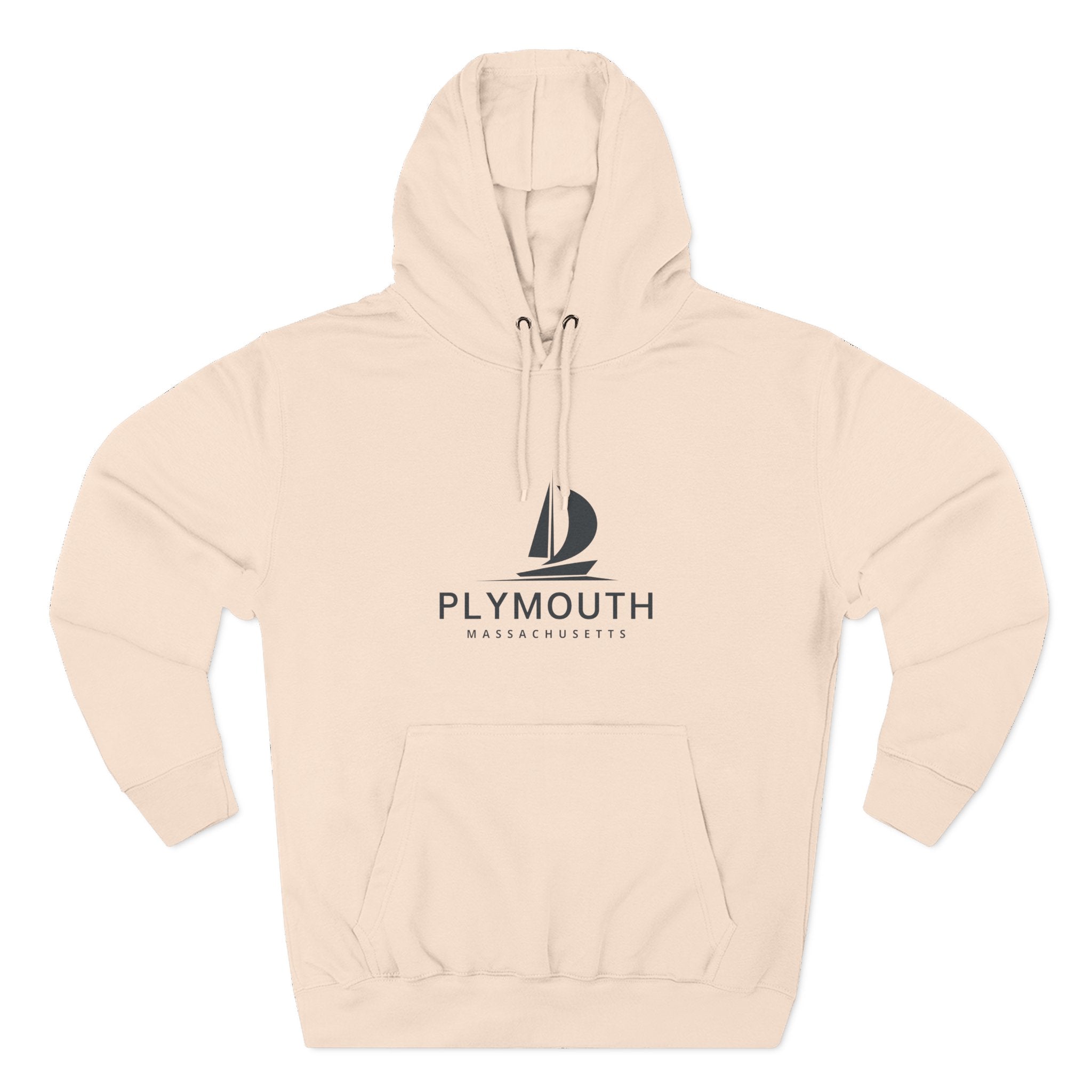 Plymouth Inspired Fleece Hoodie, Casual Wear, Relaxation, Gift for Autumn Lovers, Travel Essential