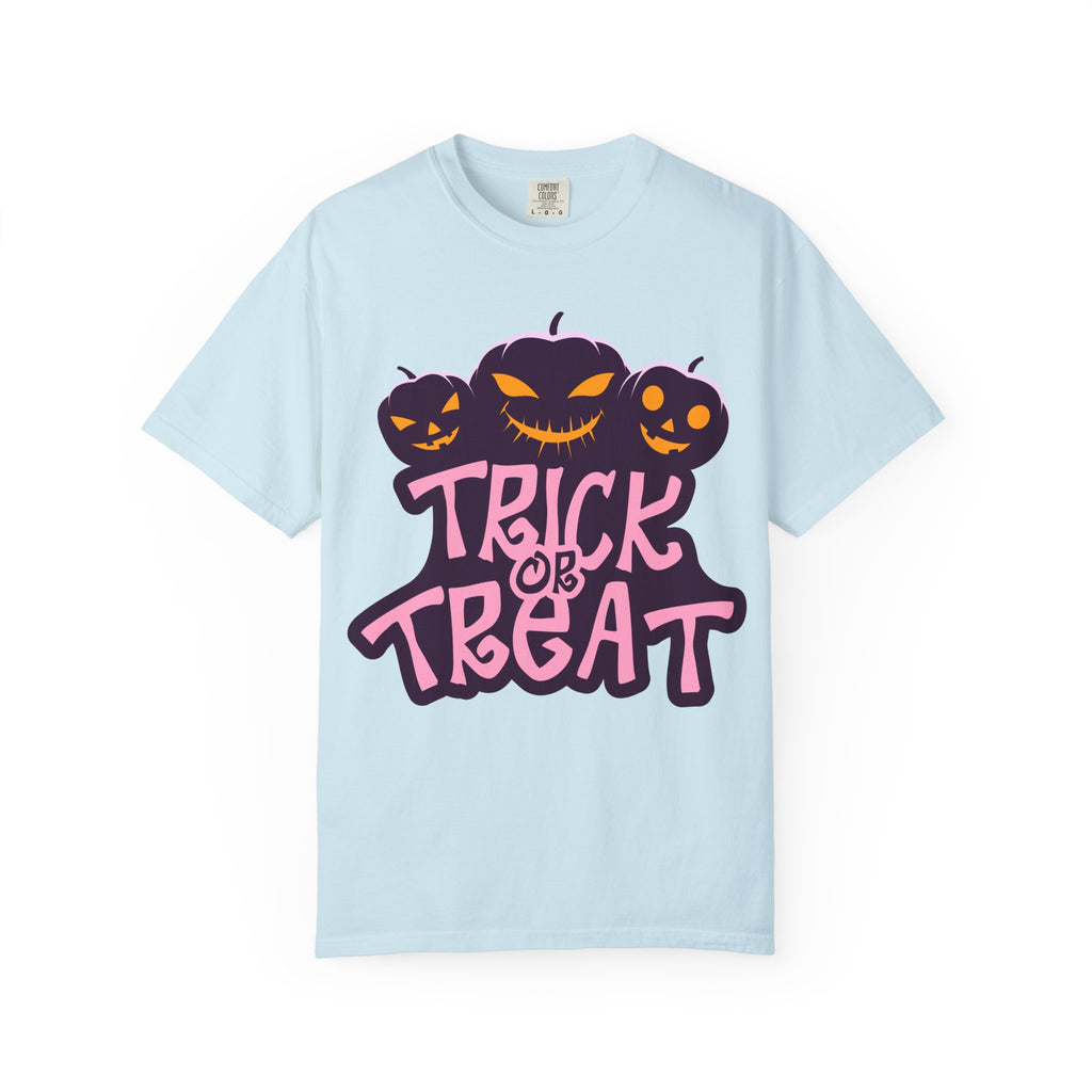 Halloween Trick or Treat T-Shirt, Unisex Halloween Tee, Spooky Autumn Shirt, Fun Costume Top, Trick or Treat Apparel