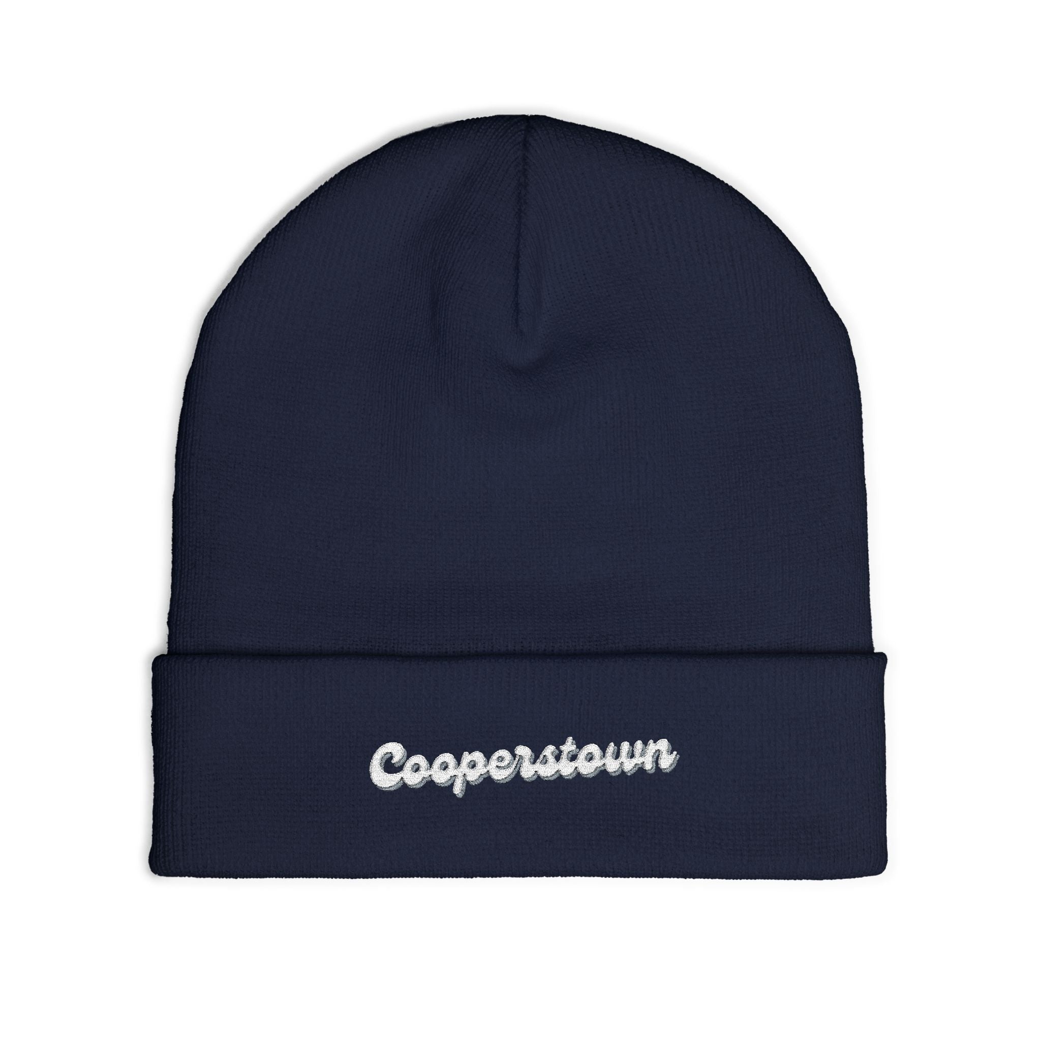 Cooperstown Cozy Embroidered Knit Beanie | Winter Hat, Casual Fashion Accessory, Gift for Him/Her, Cozy Style, Outdoor Wear
