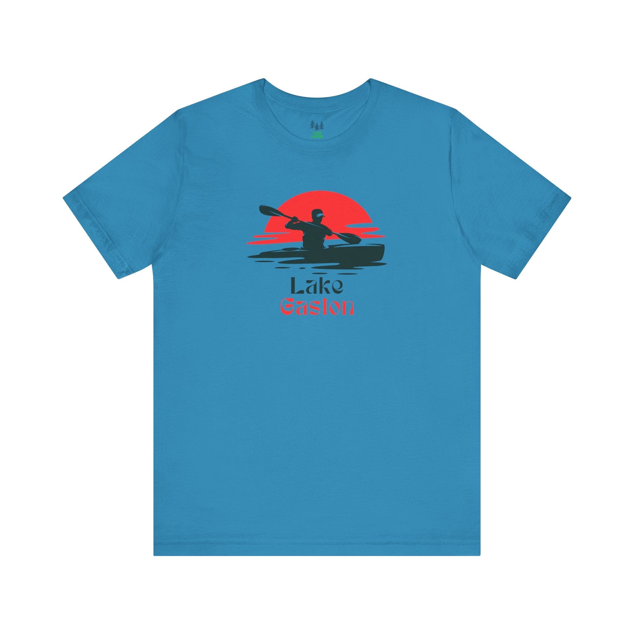 Lake Gaston Tee - Kayaking Graphic Unisex Jersey Short Sleeve Shirt, Outdoor Adventure Gift, Summer Vibes, Lake Lover Apparel