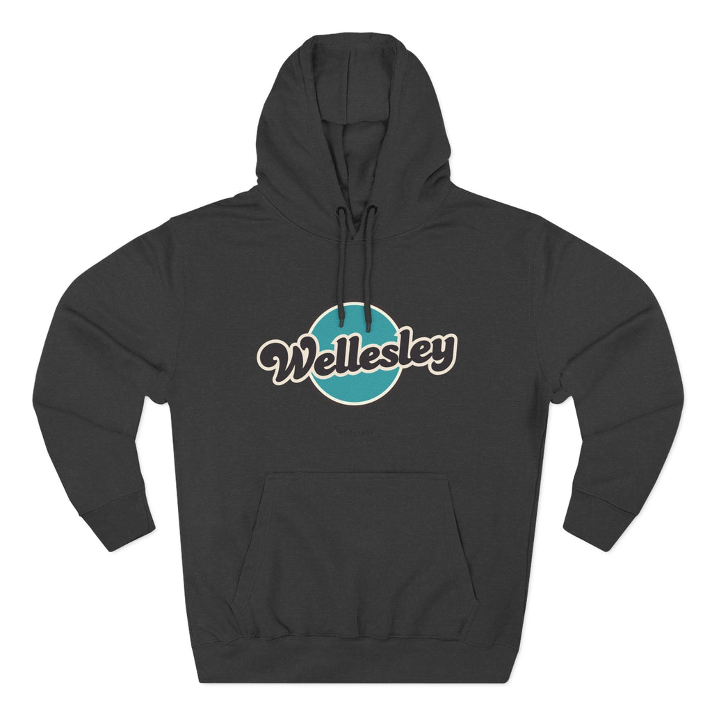 Wellesley Retro Vibe Hoodie for Casual Days, Streetwear, Unisex Gift, Cozy Layering Apparel