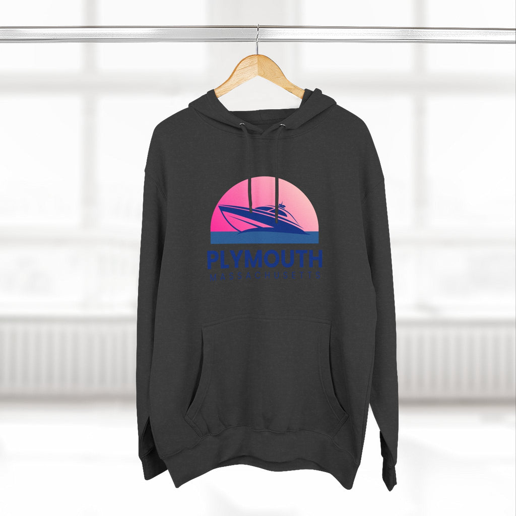 Plymouth Vibes Hoodie with Design, Perfect for Autumn Lovers, Comfortable and Stylish, Great Gift for Vacations
