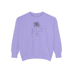 Key Largo Chill Vibes Sweatshirt - Unisex Garment-Dyed Style, Perfect for Lounging