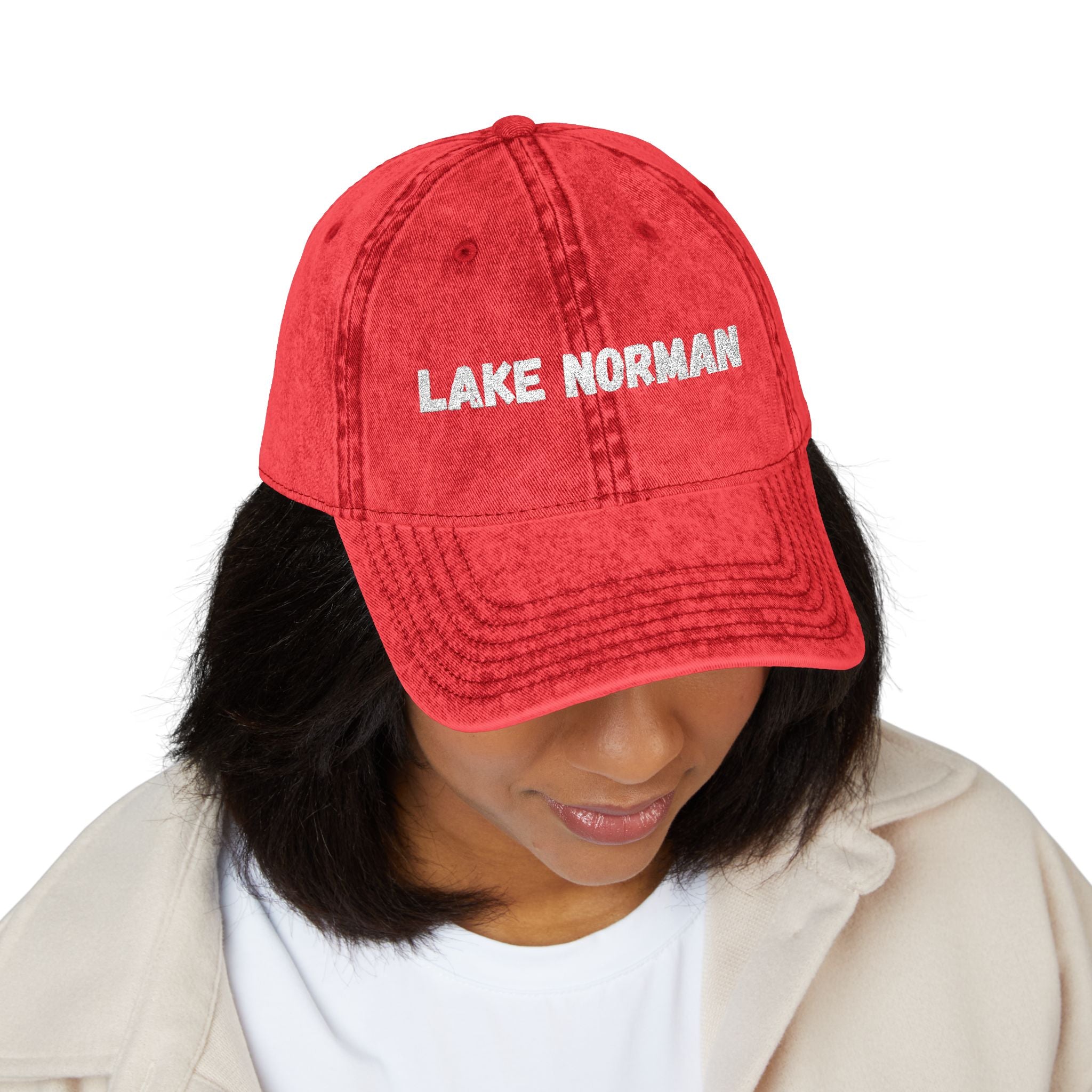 Lake Norman Embroidered Hat, Vintage Cap, Casual Summer Accessory, Gift for Outdoor Lovers, Lake Trip Gear