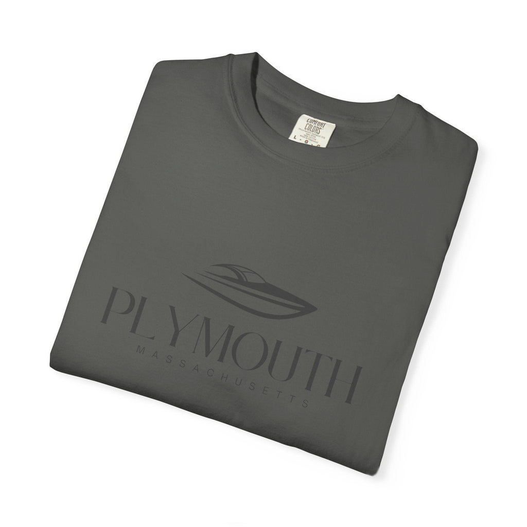 Plymouth Chill Vibes Tee - Unisex Garment-Dyed T-shirt for Autumn Lovers, Casual Wear, Gifts for Him/Her