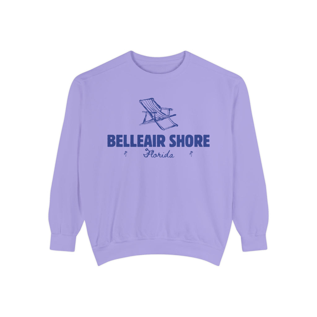 Belleair Shore Vibes Unisex Sweatshirt | Garment-Dyed Comfort, Perfect for Casual Outings, Travel, Gifts, Autumn Days