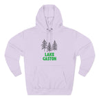 Lake Gaston Fleece Hoodie, Cozy Sweatshirt, Outdoor Adventure Wear, Unique Gift for Lake Lovers, Perfect for Fall and Winter
