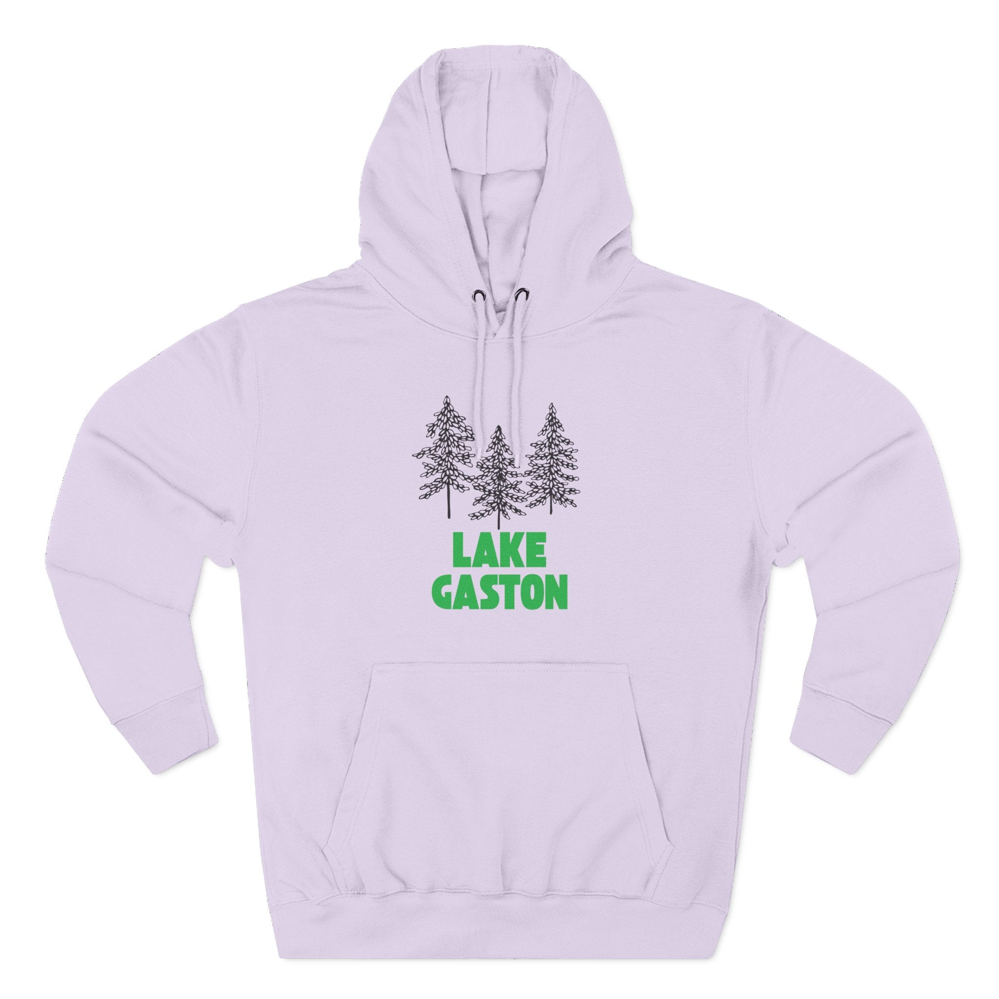 Lake Gaston Fleece Hoodie, Cozy Sweatshirt, Outdoor Adventure Wear, Unique Gift for Lake Lovers, Perfect for Fall and Winter