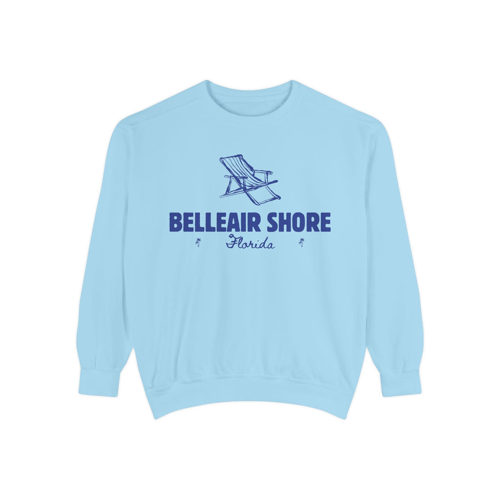 Belleair Shore Vibes Unisex Sweatshirt | Garment-Dyed Comfort, Perfect for Casual Outings, Travel, Gifts, Autumn Days