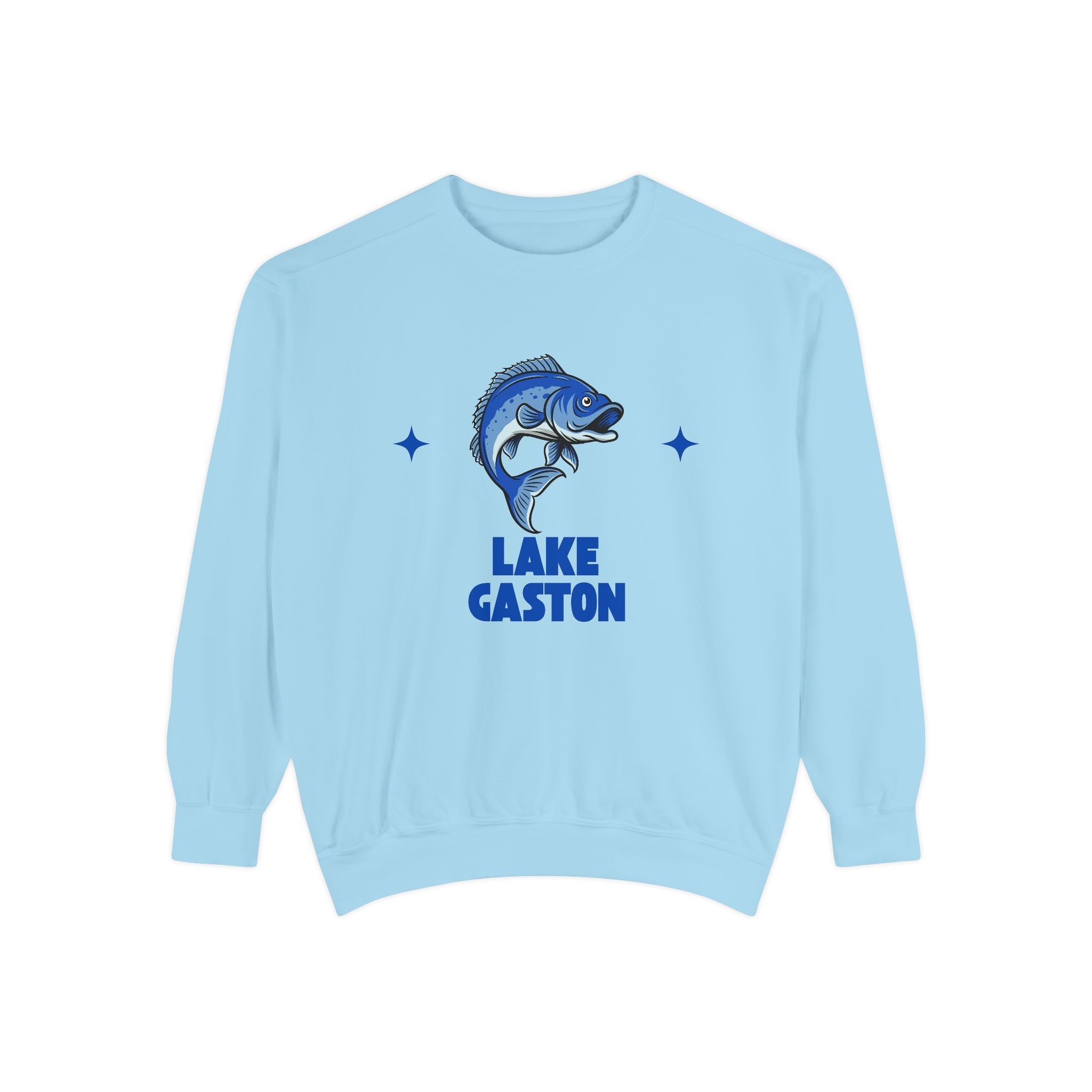 Lake Gaston Fish Design Unisex Sweatshirt | Cozy Fishing Apparel, Casual Wear, Gift for Anglers, Lake Day Outfit, Nature Lovers Sweatshirt
