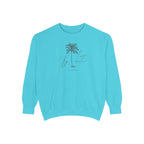 Key Largo Chill Vibes Sweatshirt - Unisex Garment-Dyed Style, Perfect for Lounging